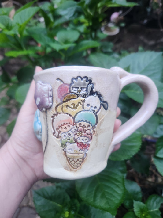 Hello Friends Ice Cream Cone Mug