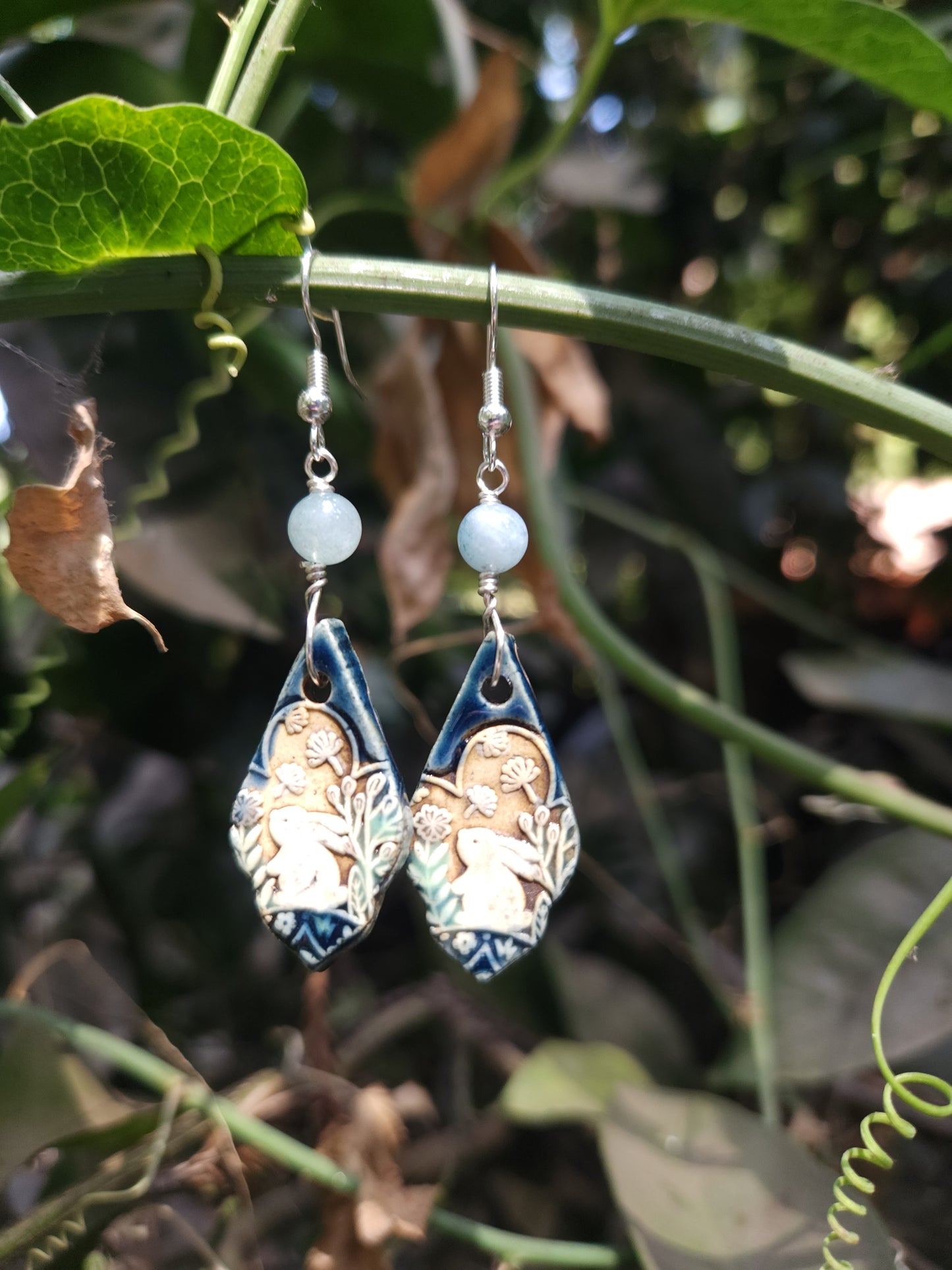 Dandelion Bunny Earrings