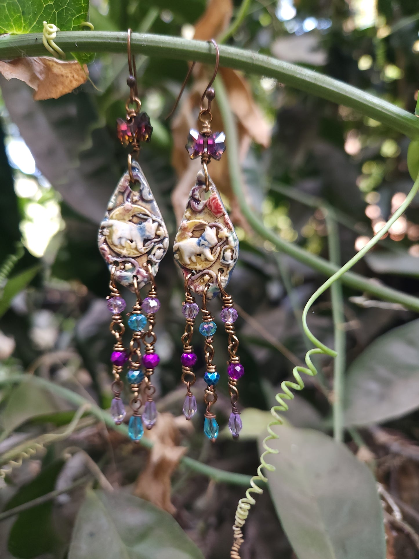 Lunar Cat Earrings