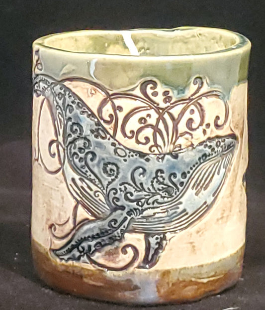 Whale Candle (Cocoanut Lime Verbena Scented)